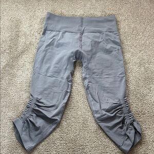 lululemon athletica Gray Ruched Leggings